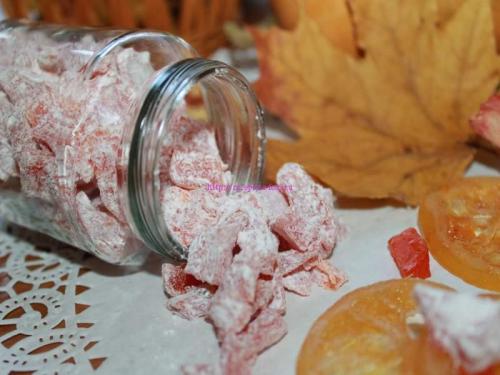 Цукаты из тыквы с лимоном в сушилке. Способ приготовления