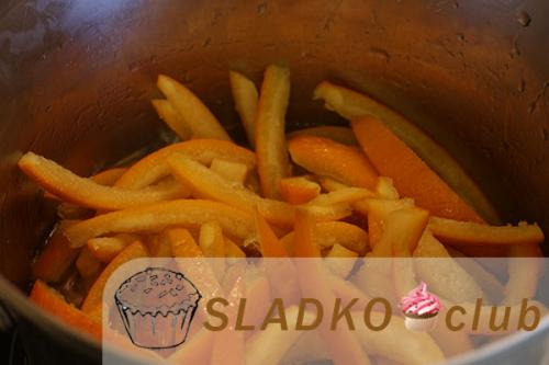 Цукаты из апельсиновых корок. Ингредиенты