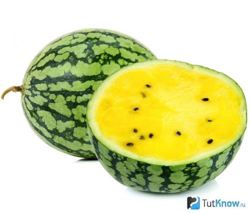 С чем скрещен желтый арбуз. Характеристика желтых арбузов 02