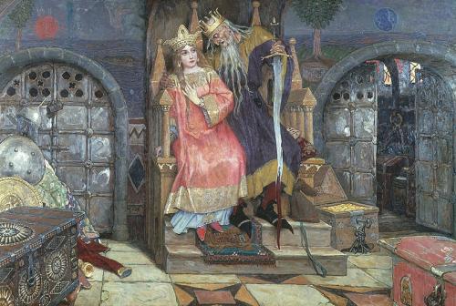 How did the names of the months in ancient Russia relate to old Slavic mythology. Russian folklore/fairy-tale creatures